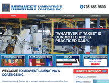 Tablet Screenshot of midwestlaminating.com